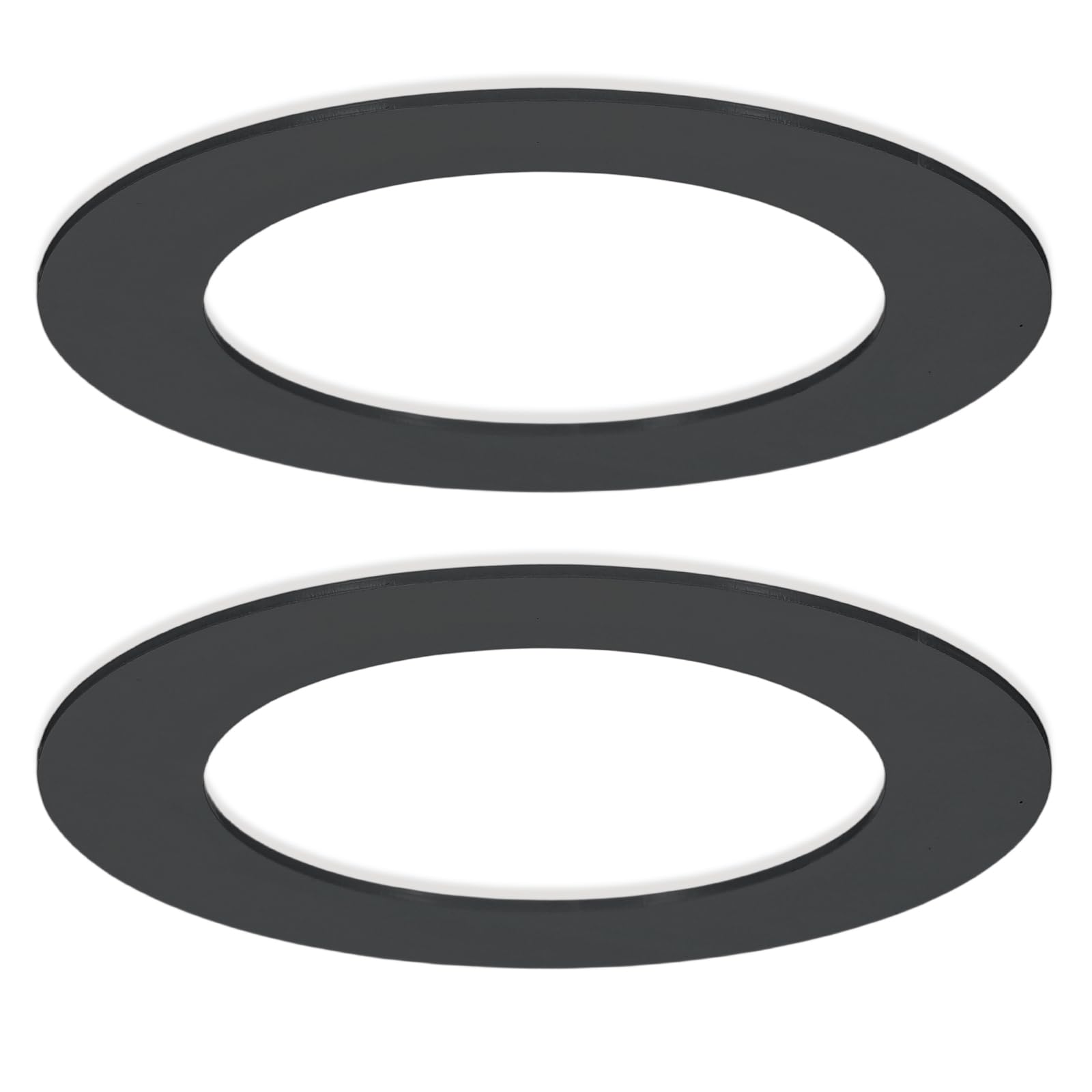VIAPUICE Recessed Light Trim Ring 3" OD 2" ID Light Goof 2Pcs Black