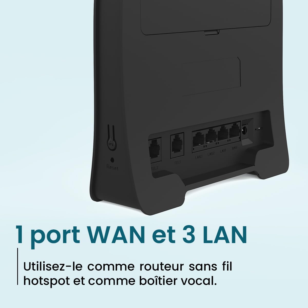 Routeur WiFi portable 4G ADOC R45, Cat. 4, vitesse WiFi supérieure à 300