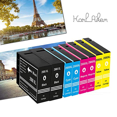 Karl Aiken 10 PGI-2500 2500XL - Cartuchos de tinta para Canon Maxify iB-4050 iB-4150 MB-5050 MB-5150 MB-5155 MB-5350 MB-5450 MB-5455