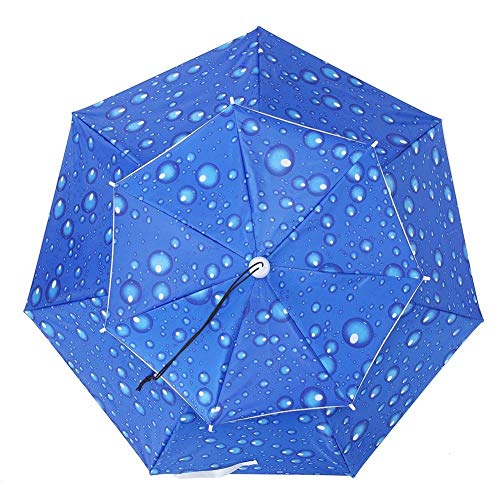 Wifehelper Anti-UV Head-Mounted Umbrella Sunscreen Fishing Umbrella Rainproof Rainproof Umbrella Hat(#2) - Image 3
