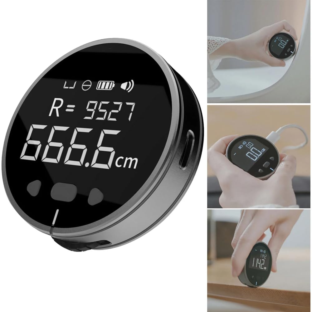 DollaTek Linijka elektroniczna 8 w 1, wy?wietlacz LCD, dalmierz, precyzyjne narz?dzie do r?cznego pomiaru d?ugo?ci do pomiaru krzywych