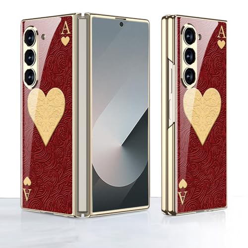 JUNENTER Z Fold6 P[X dCbLt[ƃp^[KXAGalaxy P[XAXN[veN^[یJo[tASamsung Galaxy Fold 6 dbP[X Y fB[XADO[