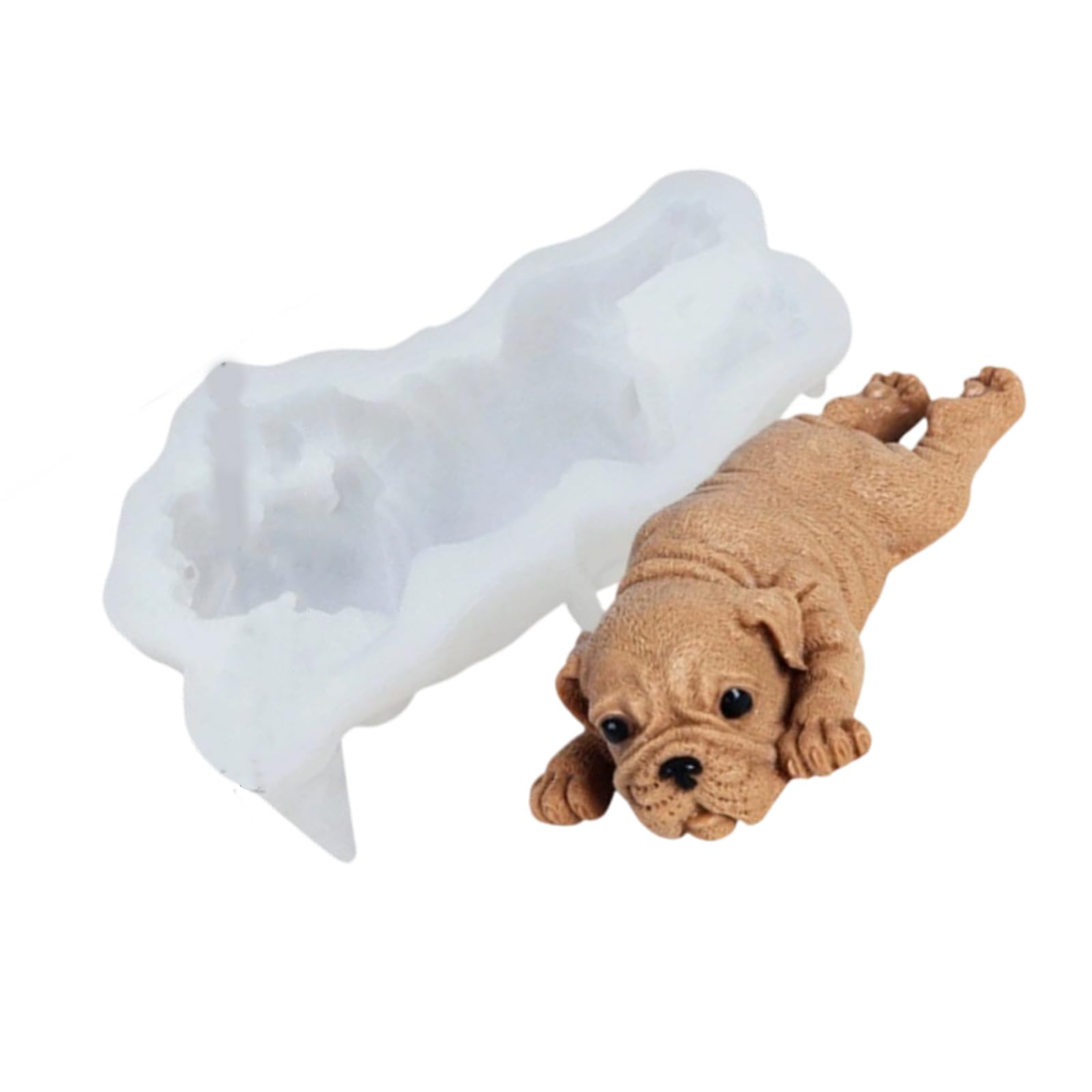 Tsophreniq Dog Silicone Fondant Molds Fondant Silicone for Soap Jelly Chocolate Dessert Baking Elastomer Dessert Cast for Gelatin