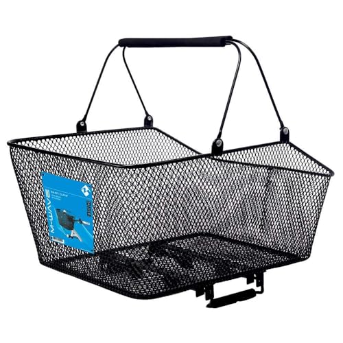 M-Wave Fahrradkorb, besonders Stabiler und hochwertiger Drahtkorb, ca. 45,5x29,5x21/13 cm (BxLxH)