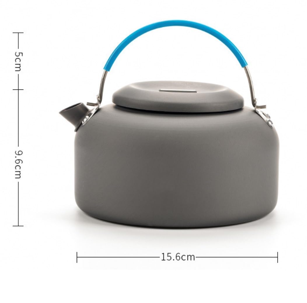 Naczynia Kempingowe 1.4L Czajnik Zewnętrzny Dzbanek Do Herbaty Kawy Czajniczek Na Wodę Przenośny Camping Piknik Piesze Wycieczki Naczynia Kuchenne Zewnątrz(Blue)