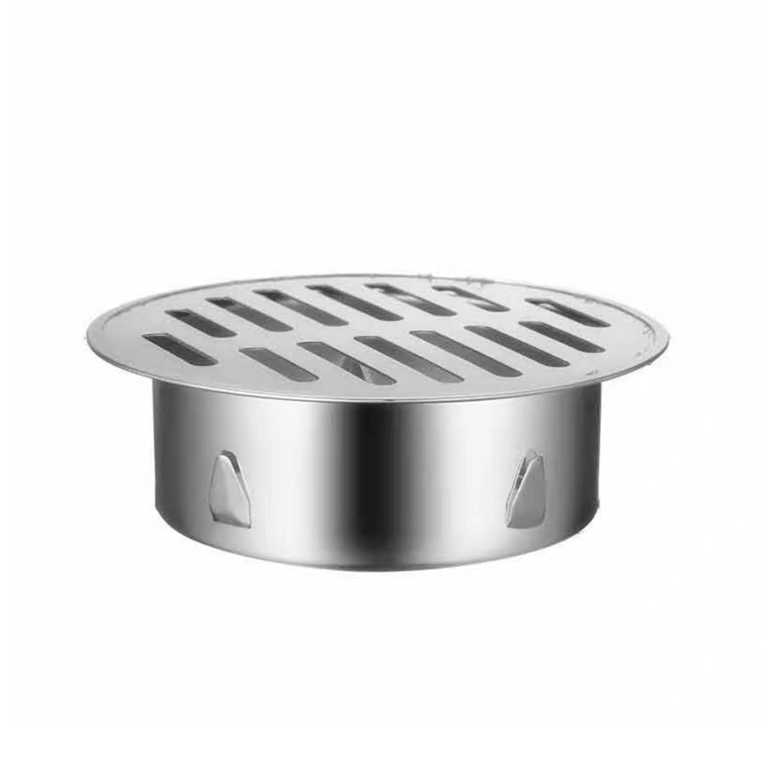 Scarico A Pavimento In Acciaio Inox - Griglia Rotonda Rimovibile Anti-blocco - Per Bagno, Cucina, Balcone - Foto 8