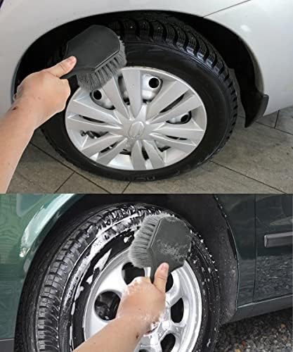 YAKEFLY Car Wheel Brush,Soft Bristle Wheel & Tire Brush,Car Wash Brush for Car Rim,Tire Rim Brush,Car Interior & Exterior Surface Cleaning Brush,Multipurpose Detailing Brush 5 YAKEFLY Car Wheel Brush,Soft Bristle Wheel & Tire Brush,Car Wash Brush for Car Rim,Tire Rim Brush,Car Interior & Exterior Surface Cleaning Brush,Multipurpose Detailing Brush