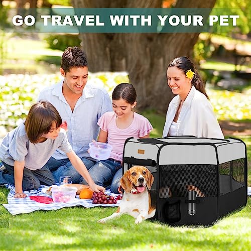 Portable Foldable Pet Playpen For Puppies/Dogs/Cats/Rabbits/Chickens, Large-Capacity Pet Exercise Tent For Indoor And Outdoor Travel Camping #TOP5