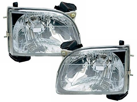 HEADLIGHTSDEPOT Headlgiht Pair For Toyota Tacoma Pickup 01-04 Left and Right Halogen Lamp Set