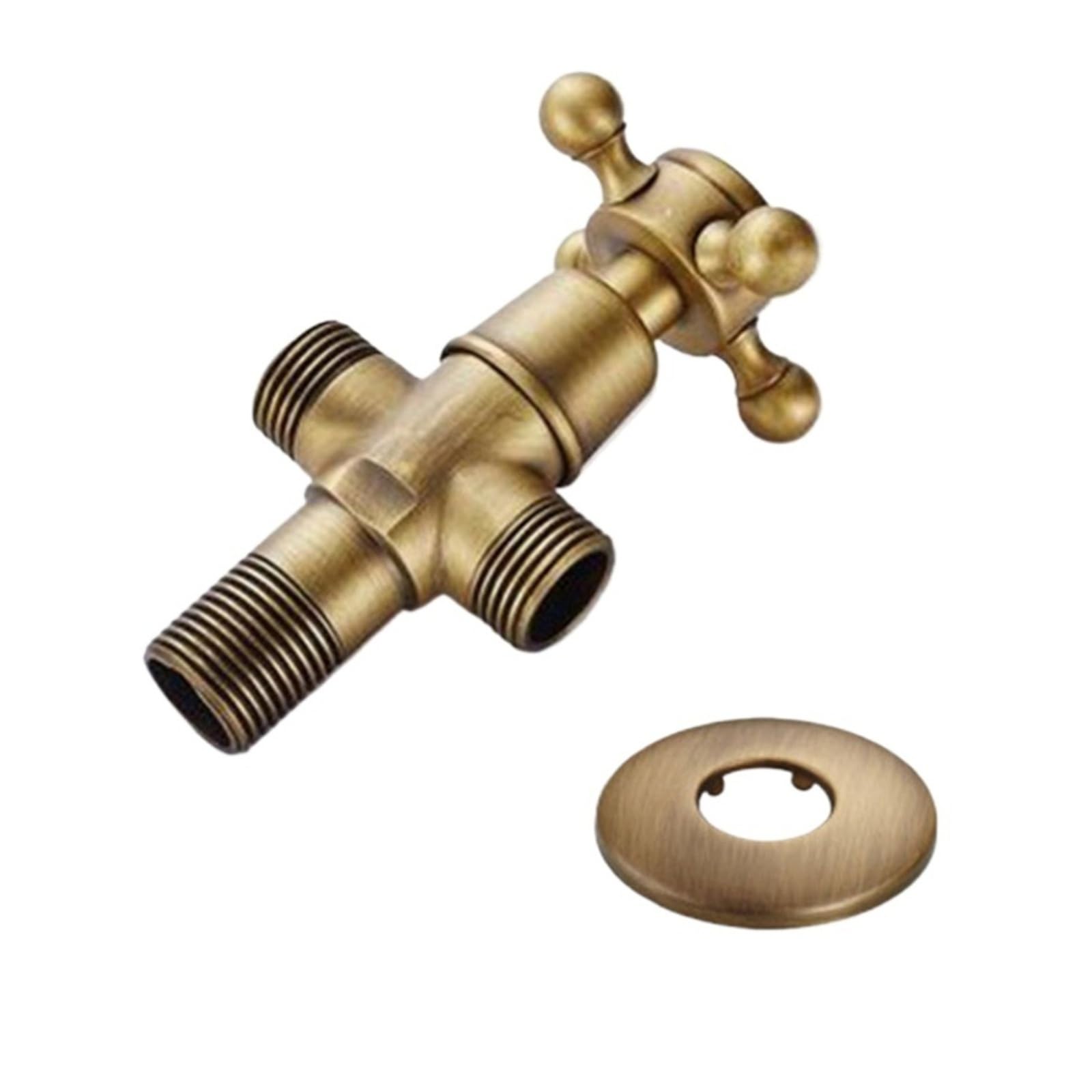 European Antique Black Brass Angle Valve Toilet Water Filling Control Valve(Antique Brass B)