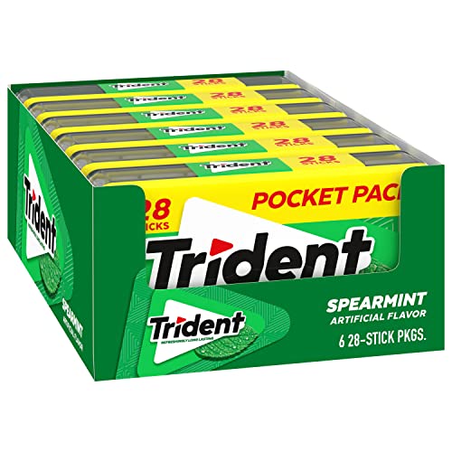 Trident Spearmint Sugar-Free Chewing Gum, 28 Count (Pack of 12) - image 8