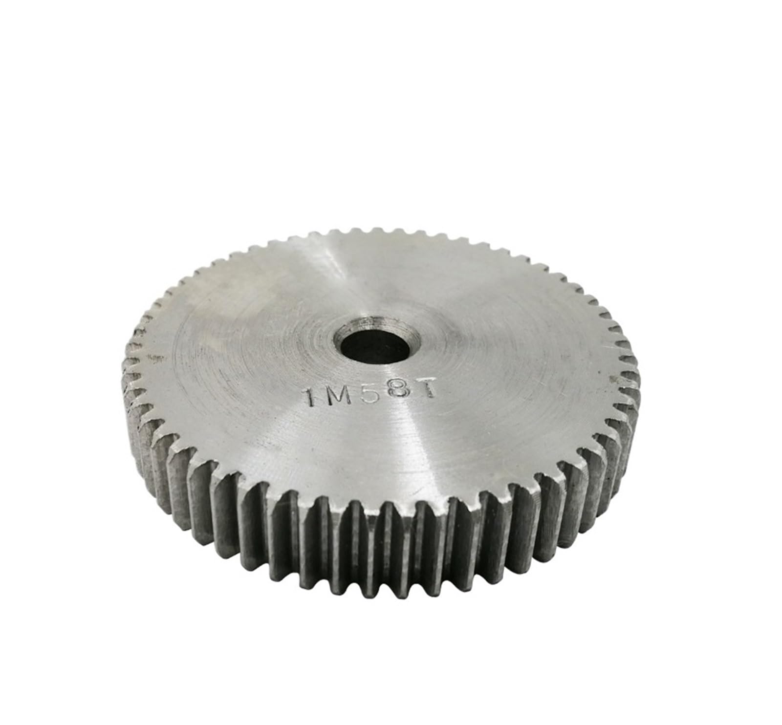 Bevel Gear Pinion Hardware Mechanical 1pcs Spur Gear 1M52/53/54/55/56/57/58/59T Rough Hole 8mm Pinion Gear Carbon Steel Motor Gear Total Height 10mm(1M57Teeth-bore 8mm)