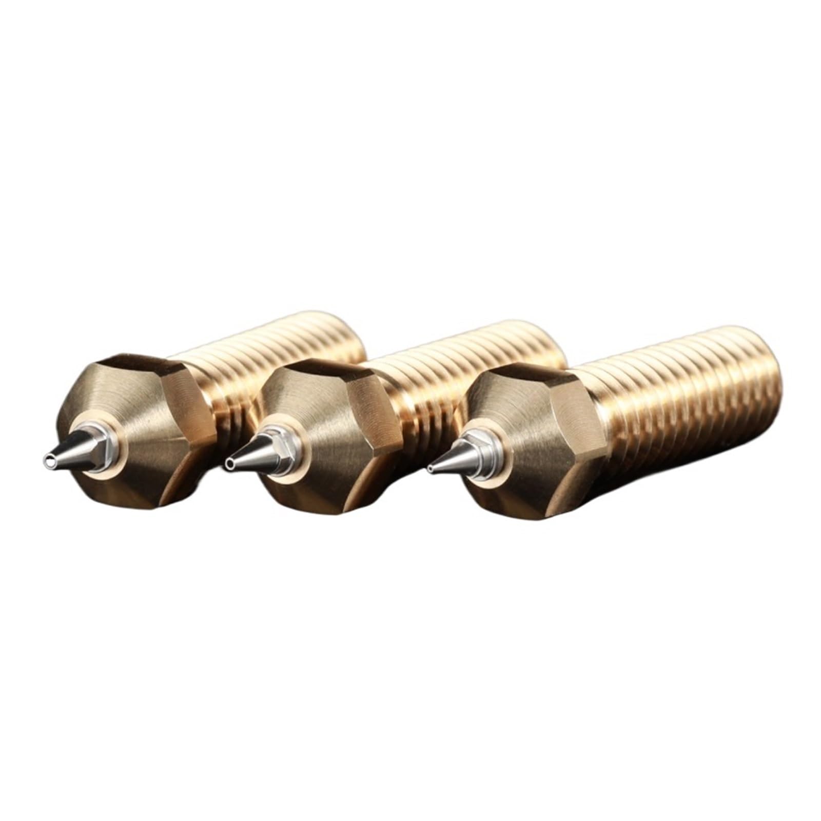 DEBLAN 1 Stück Edelstahl-Düsen für 3D-Drucker Hotend-Düsen-Drucker (Farbe: Set1, Größe: 0,4 mm)