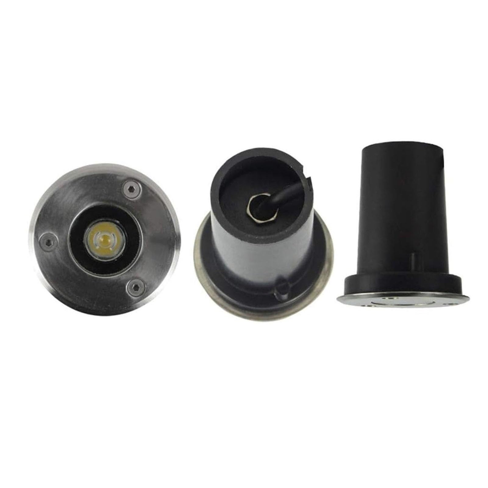 Lampa LED do ogrodu - ultracienka lampa podziemna LED 1 W, wodoodporna IP67, zewnętrzna lampa punktowa ze stali nierdzewnej 304, wpuszczane oświetlenie basenowe LED, do o,Blue-12V