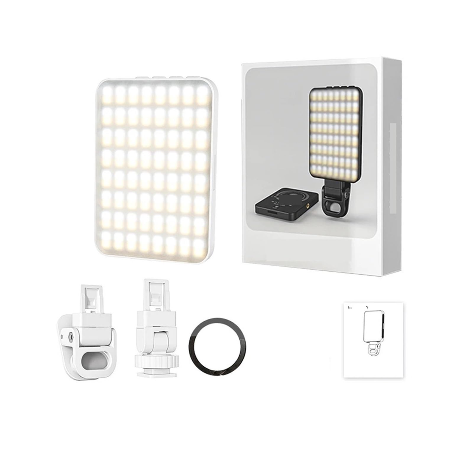 Selfie Monitor Screen, Smartphone Selfie Flip Light Mini Vlog Fill for Vlog Photo-picture-19