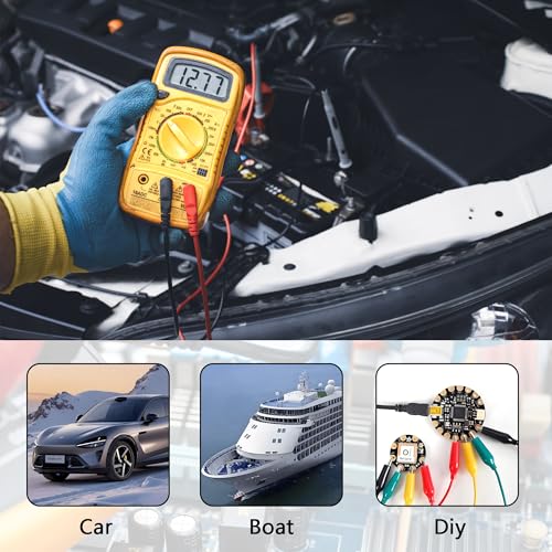 Image of 4Pcs Piercing Clip Test Probe, 0.7mm Test Probe Pins, Non-Destructive Insulation Wire Piercing Needle, Piercing Probes Set for Banana Socket Plug Car Tester