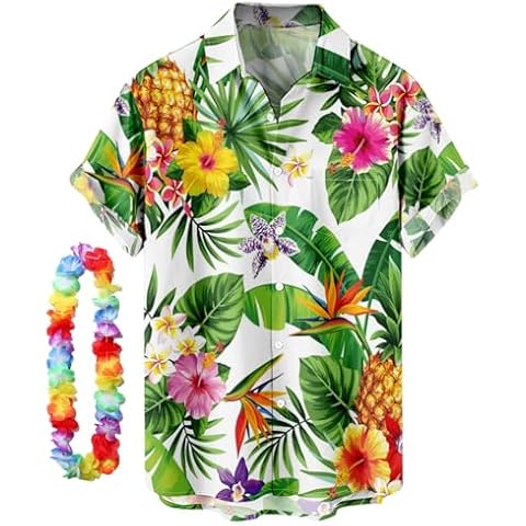 CIZEUR Chemise hawaïenne à manches courtes Cover