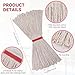 Commercial Heavy Duty Mop Heads Replacement for Rubbermaid: 6 Packs Industrial Wet Mop Head for Floor Cleaning - Cotton Looped-Open String Commercial Products Wet Refills