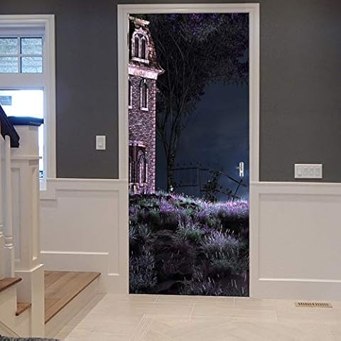 A.Monamour Halloween 3D Door Stickers Cover