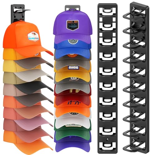 HeQe Hat Organizer for Baseball Caps 2 Pack...
