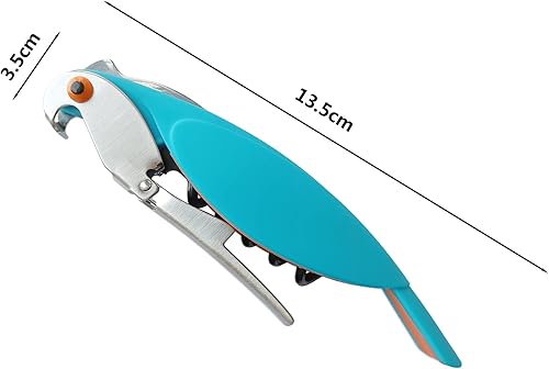 Miniatura 4 de Abridor de botellas con forma de loro Sacacorchos Sacacorchos (verde)