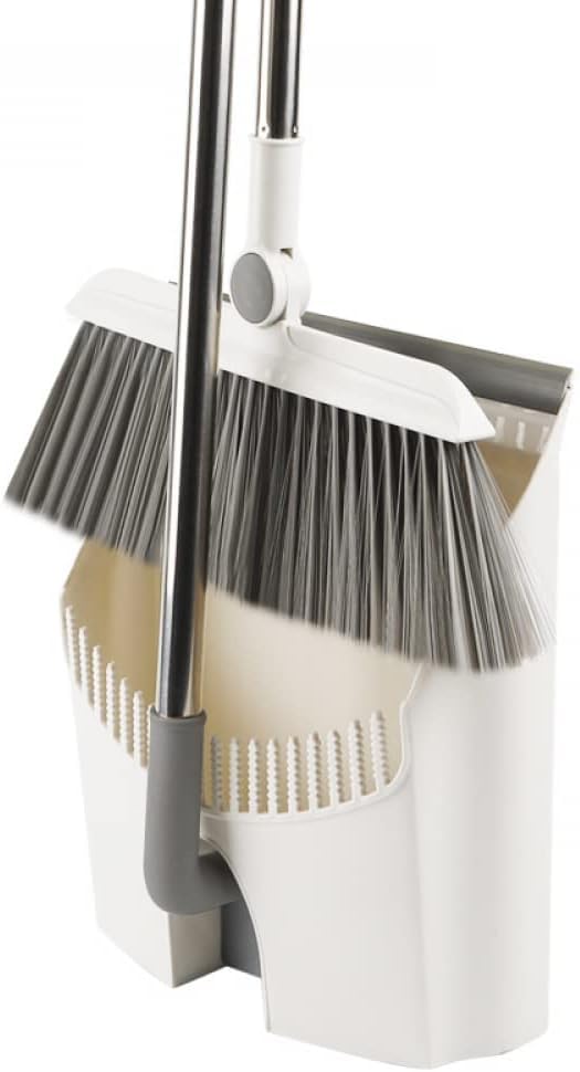 2 in 1 Sweeping Tooth Stick Folding Metal Plastic Broom and Dustpan Cleaning Tool Plastic Broom and Dustpan Set Standing Upright Sweep Set for Home Office Commercial Hardwood Floor Use Broom Stick (B0CT8N881Q) Amazon Price History, Amazon Price Tracker