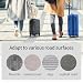 2 Pcs Suitcase Wheels Replacement, 50x18mm Luggage Wheels Replacement Wheel, Rubber Suitcase Luggage Swivel Caster Wheel arts Repair Kit, with 4 Axles, 4 Hex Screws, 4 Spacers, 1 Hex Wrench