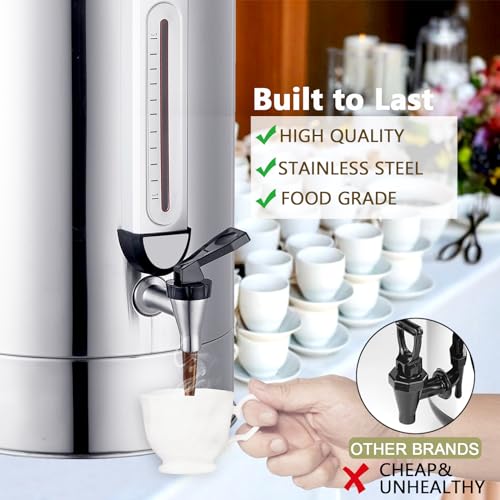GOLREAN Commercial Coffee Urn 24L 160Cup Stainless Steel Quick Brew Hot Dispenser for Catering, Commercial Grade Large Capacity Coffee Maker For Meeting Rooms, Church, School, for 100+ Guests by GOLREAN - Image 3