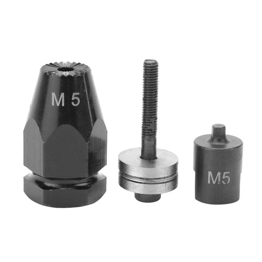 Oumefar M5 M6 M8 M10 Pneumatic Pull Setter Air Rivets Nut Gun Rivet Nut Head for Pneumatic Riveters for Fastening Riveters(Hex clamp Shank M5)