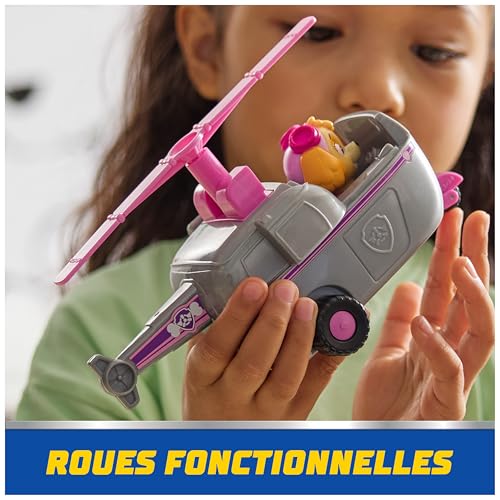 Paw Patrol - Pat Patrouille - Véhicule Figurine Stella - Voiture Figurine À Collectionner - Pat Patrouille Véhicule - Plastique Recyclé - Voiture Enfant - Jouet Enfant 3 Ans Et +
