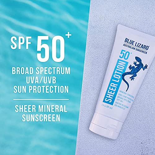 Blue Lizard Australian Sunscreen Sheer Lotion Body, Spf 50+ 3 Oz. #TOP1