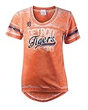 MLB Detroit Tigers Burnout Wash Wide Crew Neck Jersey