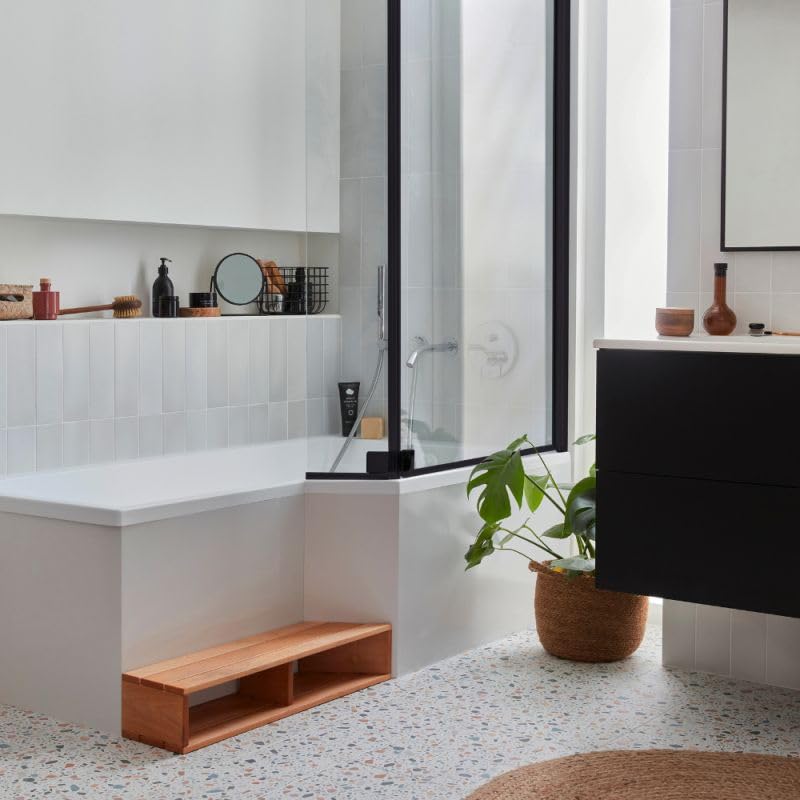 Baignoire bain douche 160 x 90 cm JACOB DELAFON Neo blanc mat droite