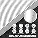 HPA300 HEPA Air Purifier Filter R for Honeywell Air Purifier HPA100/200/300 and 5000 Series, 6 Pack HEPA Filter Compatible with Honeywell R Filter (HRF-R3 & HRF-R2 & HRF-R1)