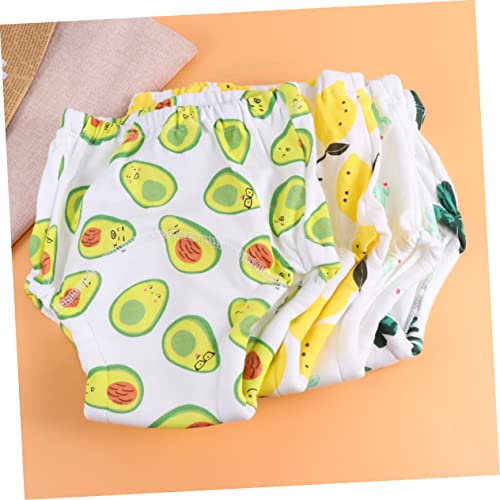 TENDYCOCO 4 peças de calças de treinamento penico para fraldas para recém-nascidos, roupa íntima par