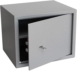 SAFE Tresor mit Schlüssel | Möbel Tresor aus Stahl | Geld Tresor | Wand Tresor | B 380 x T 300 x Höhe 300 mm
