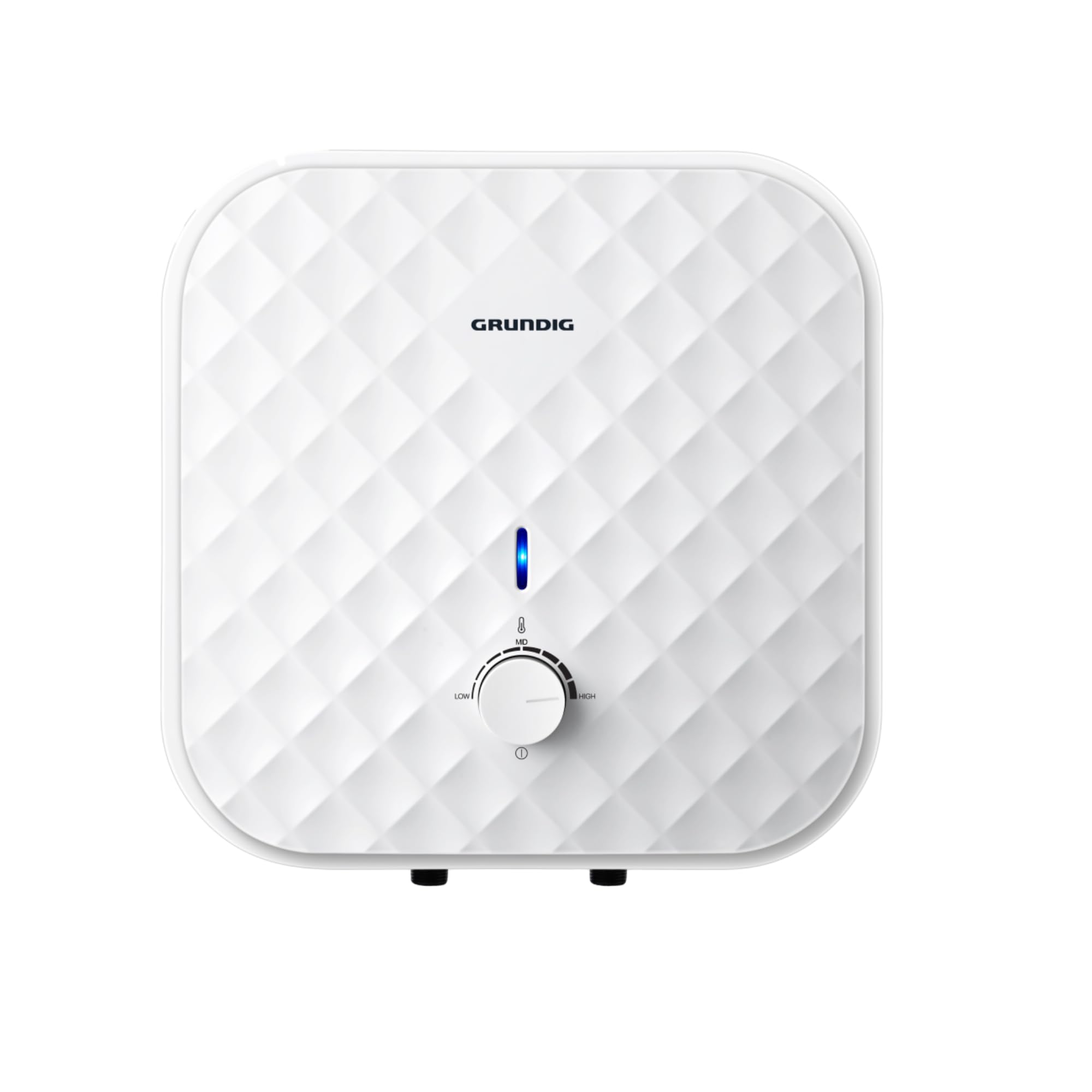 Grundig® Teeny Line Scaldabagno Elettrico 10 L– Nuova classe A Serbatoio in acciaio smaltato, rumorosità 15 dB, termostato regolabile fino 75 °C, protezione anticalcare (Small, 10, litro/i)