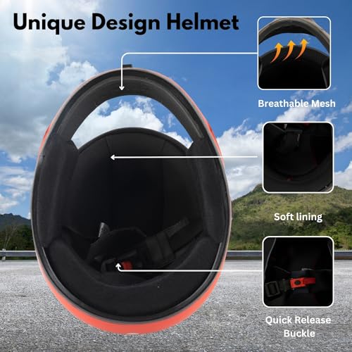 Image of Sage Square Audi Full Face Clear Visor Helmet | ISI Certified | High Standard Safety | Extra Comfort & Stylish