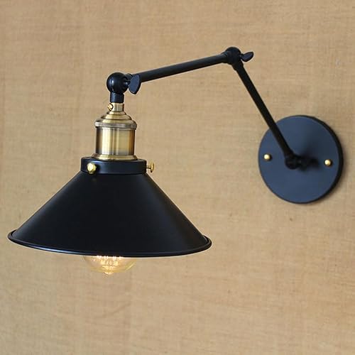 Miniatura 5 de Lámparas para Pared De Sala Retro Al Aire Libre Jardín Lámpara de Pared Industrial Hierro Dormitorio Iluminación Interior Estudio Pasillo Entrada