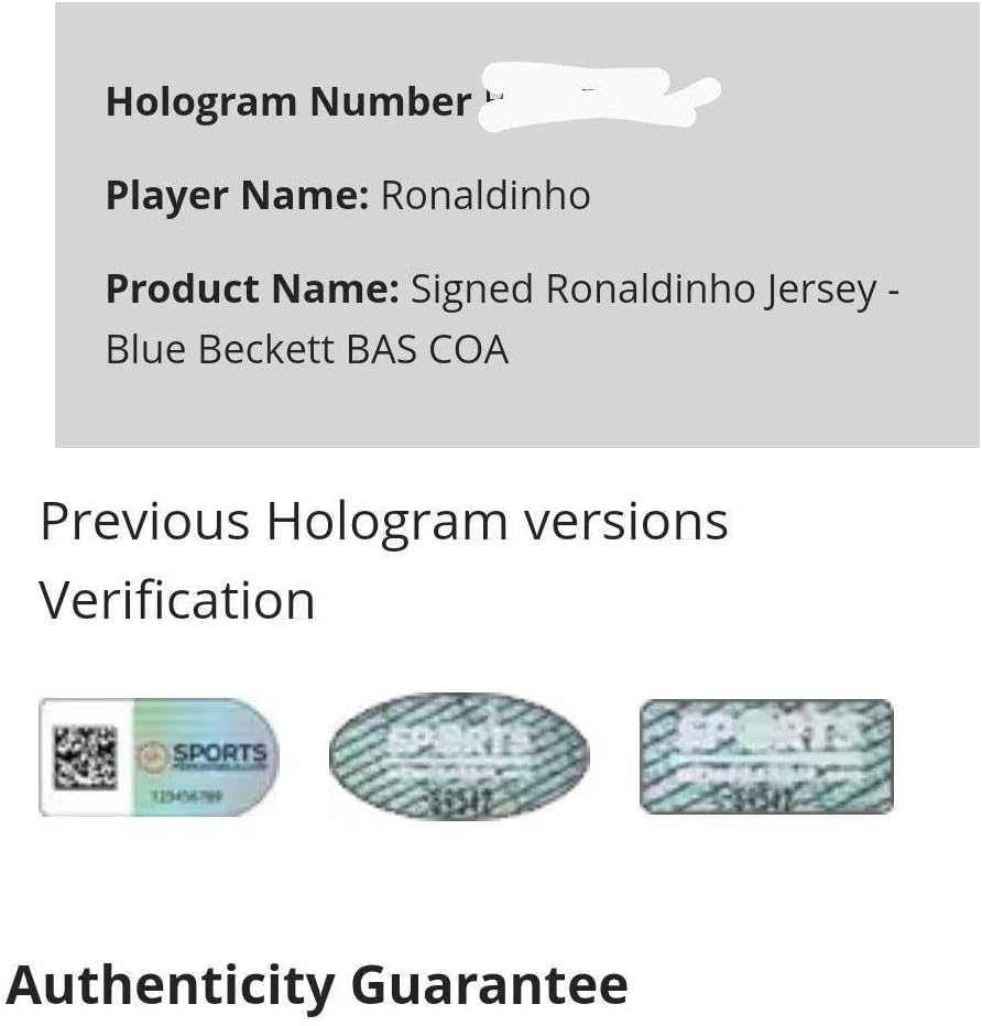 正規品】 ロナウジーニョ／直筆サイン／FCバルセロナ／ジャージ