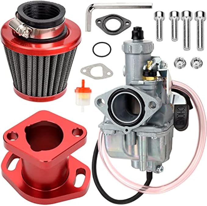 FVRITO Predator 212 Carburetor VM22 Mikuni Carb For Predator 212cc 196cc Honda GX160 GX200 6.5hp Clone Engine CT200U KT196 Mini Bike Race Go Kart With Air Filter