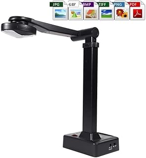 WSMLA Mobile Document Scanner with Receipt Management Software Document Scanner Foldable HD High Speed USB Book Image Camera Lecturer 5 Million Autofocus HD Scanner Document Shooting