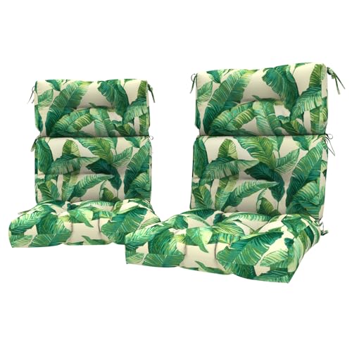 LVTXIII Outdoor Adirondack Chair Cushions, L44&rdquo; x W22&rdquo; x H4 Patio Tufted High Back Cushions...