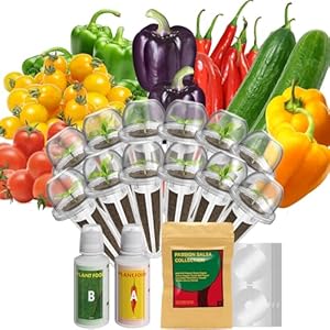 inbloom Pepper Seed Pod Kit for AeroGarden, iDOO, Ahopegarden, MUFGA Hydroponic Growing System, 12-Pod, 350+ Seeds include Cucumber,Red Chili Pepper,Green&Yellow Pepper,Purple Pepper,Red&Golden Tomato inbloom Pepper Seed Pod Kit for AeroGarden iDOO Ahopegarden MUFGA Hydroponic Growing System 12 Pod 350 Seeds include CucumberRed Chili PepperGreenYellow PepperPurple PepperRedGolden Tomato
