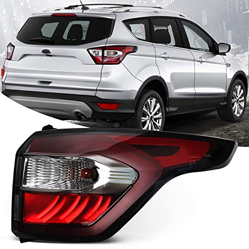 FIONE for Ford Escape Kuga Tail Light Assembly 2017 2018 2019 Outer Brake Rear Lamp Stop Indicator Light Right Passenger Side RH