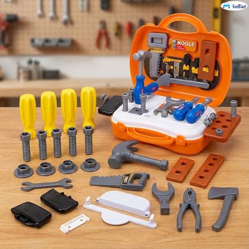 Image of FunBlast Tool Kit Set Toy for Kids, Set of 29 Pcs; Little Engineer Tool Kit Toys, Pretend Play Toys for Boys, Role Play Toys for Toddlers, Learning Toy for Boys, Children (29 Pcs; Multicolor)