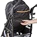 Summer Infant 3Dtote Convenience Stroller – Lightweight Stroller with Extra Storage Basket, Rear Storage Extension, Diaper Hooks, Cup Holders and More - Compact Fold for Storage and On-the-Go