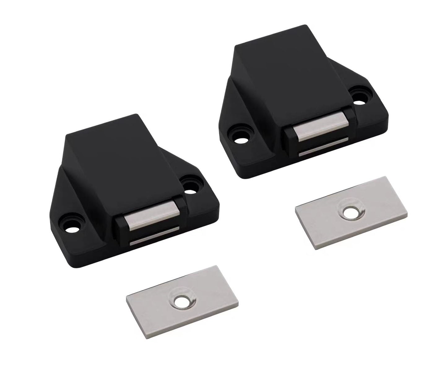 Tpdrkowjx C Door Atch, Push Opener,Upboard Latch,2Pcs Magneti Catches Latches Drawer Open Spring Loaded Losure For Abinet Wardrobe Room Kitchen (Color : B)(C)