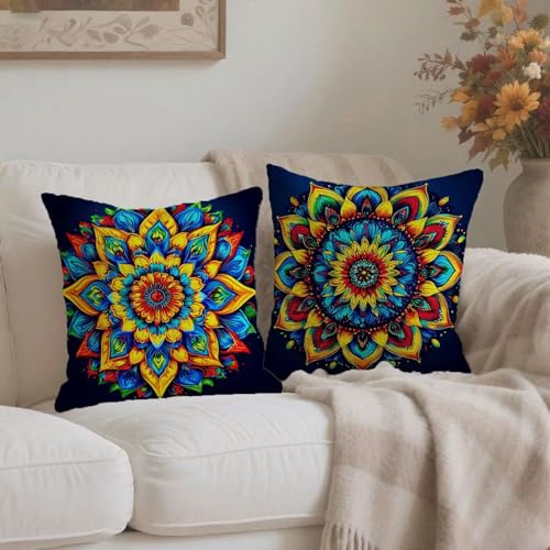 Housse coussin 75x75cm anti tache et imperméable pour grand canapé