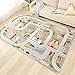 Smvala Tappeto per Bambini Tappeto per macchinine e Trenino, Tappeto per Area Giochi con Supporto in Gomma, Divertente Tappeto da Lancio, Bambini Camera da Letto per Bambini(80 * 180cm)